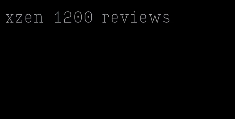 xzen 1200 reviews