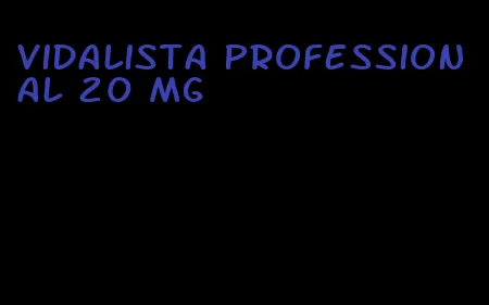 vidalista professional 20 mg
