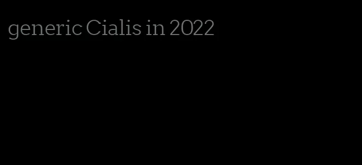 generic Cialis in 2022