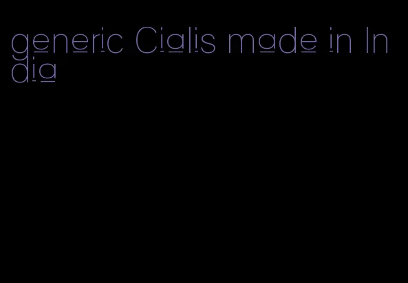 generic Cialis made in India
