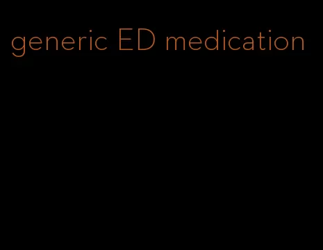 generic ED medication