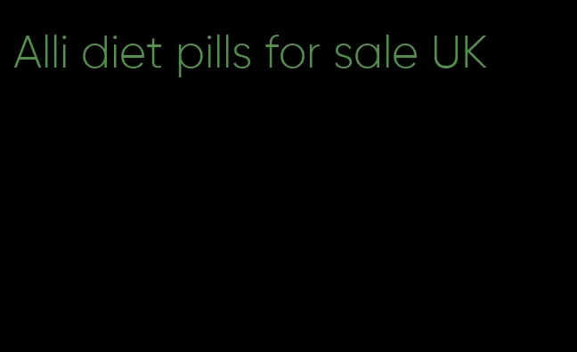 Alli diet pills for sale UK