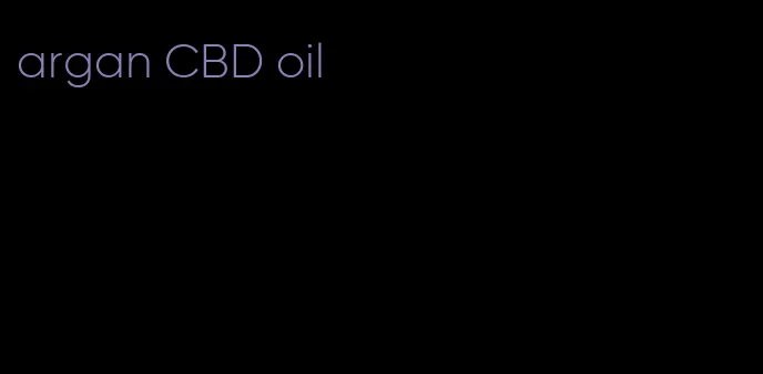 argan CBD oil