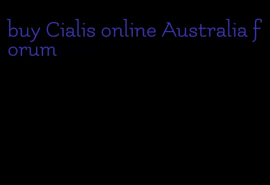 buy Cialis online Australia forum