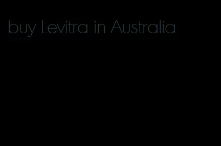 buy Levitra in Australia
