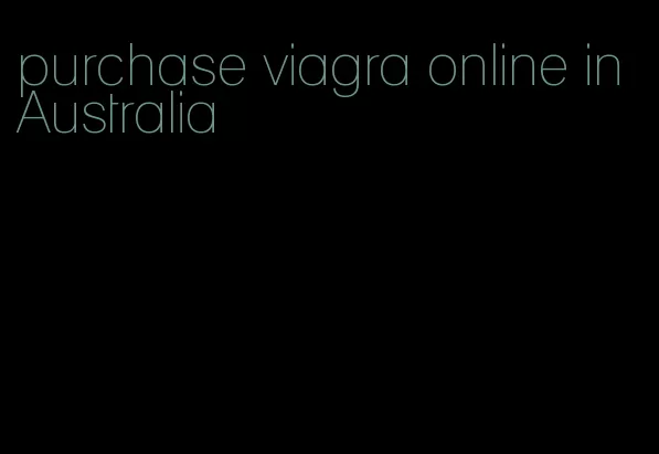purchase viagra online in Australia