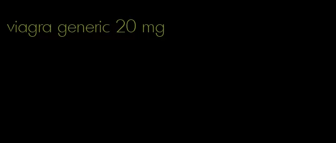 viagra generic 20 mg
