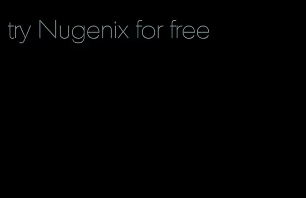 try Nugenix for free