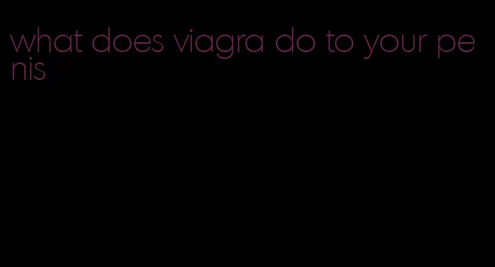 what does viagra do to your penis