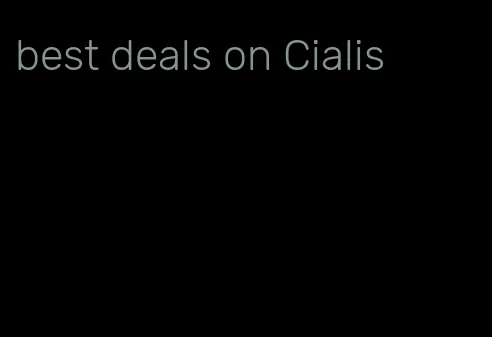 best deals on Cialis