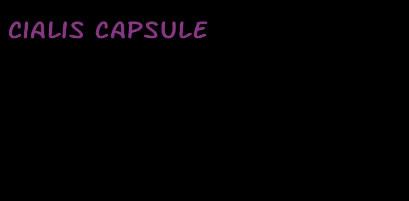 Cialis capsule