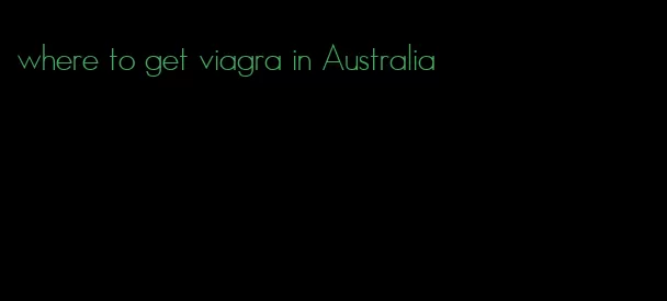 where to get viagra in Australia