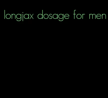longjax dosage for men