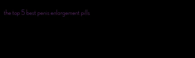the top 5 best penis enlargement pills