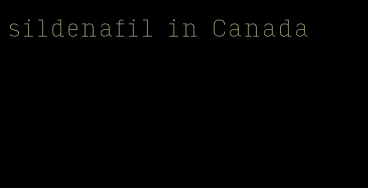 sildenafil in Canada