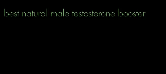 best natural male testosterone booster
