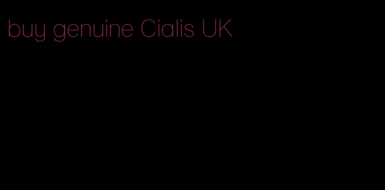 buy genuine Cialis UK