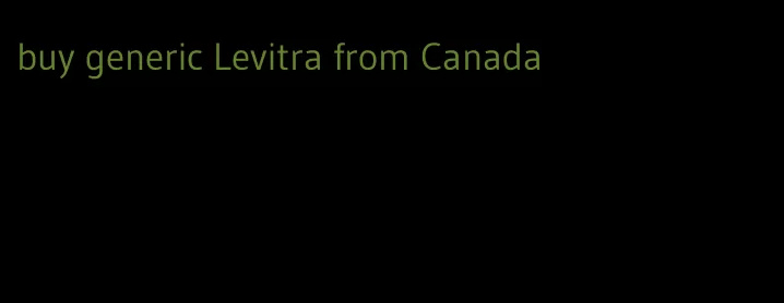 buy generic Levitra from Canada