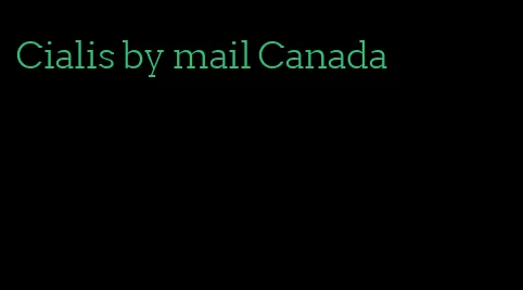 Cialis by mail Canada