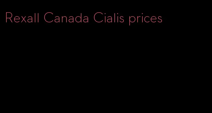 Rexall Canada Cialis prices