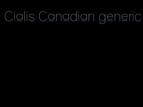 Cialis Canadian generic
