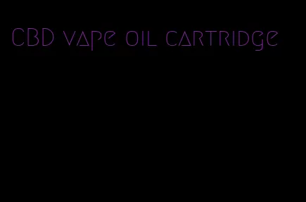 CBD vape oil cartridge