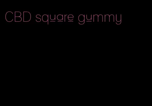 CBD square gummy
