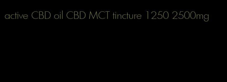 active CBD oil CBD MCT tincture 1250 2500mg