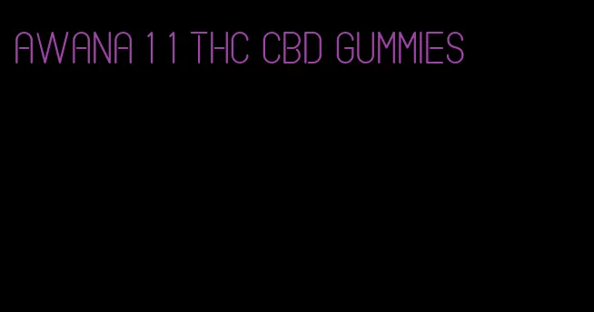 awana 1 1 THC CBD gummies