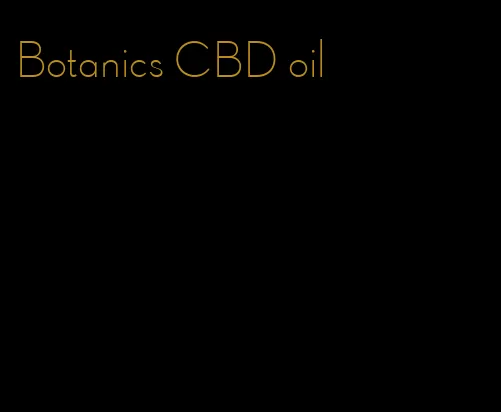 Botanics CBD oil