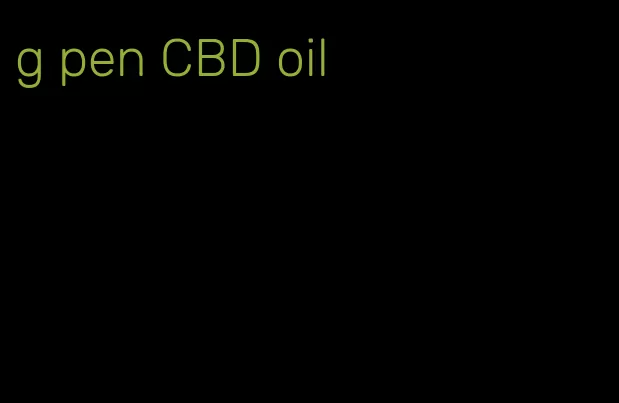 g pen CBD oil