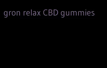 gron relax CBD gummies