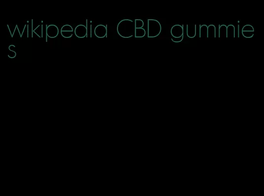 wikipedia CBD gummies