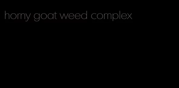 horny goat weed complex