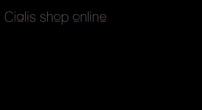 Cialis shop online