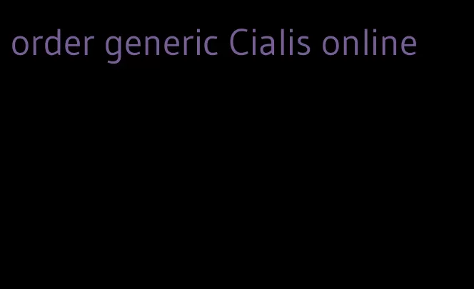 order generic Cialis online