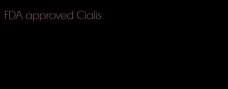 FDA approved Cialis