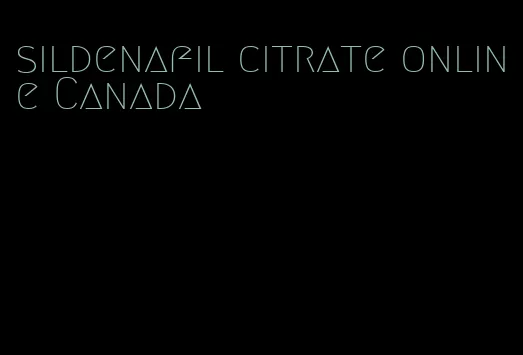 sildenafil citrate online Canada