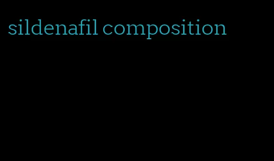 sildenafil composition