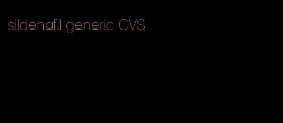 sildenafil generic CVS