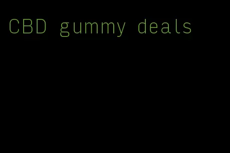 CBD gummy deals