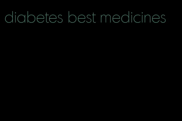 diabetes best medicines