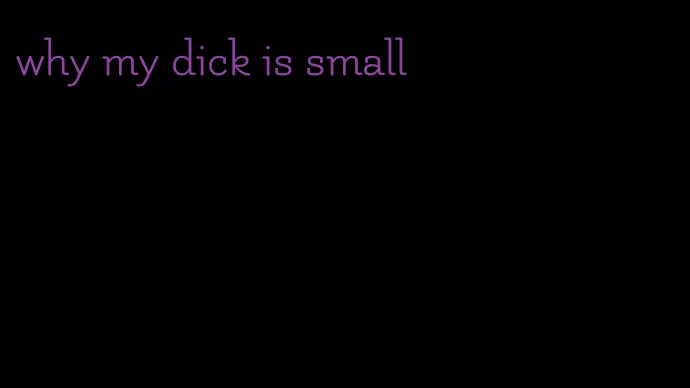 why my dick is small
