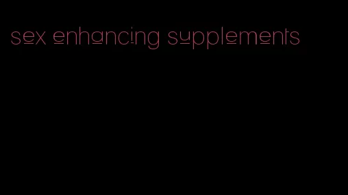 sex enhancing supplements