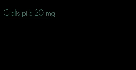 Cialis pills 20 mg