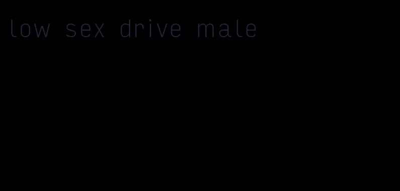 low sex drive male