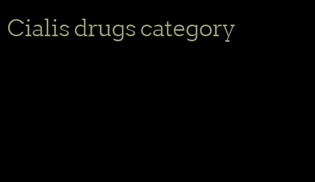 Cialis drugs category