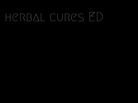 herbal cures ED