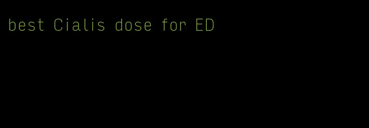 best Cialis dose for ED