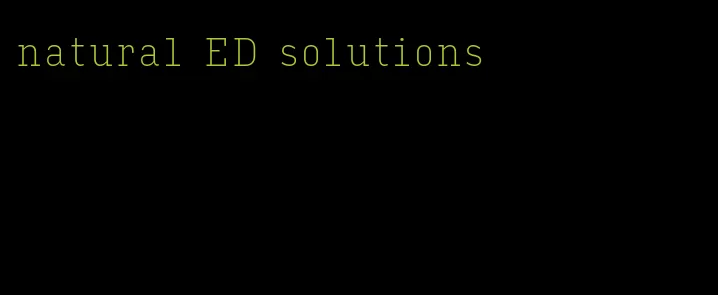 natural ED solutions